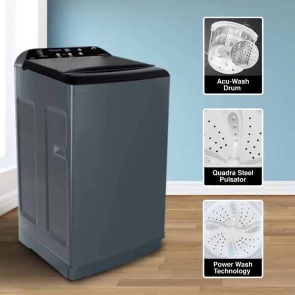 Godrej 8 kg With AI Tech And Zero Pressure (0.02 MPa) Technology Fully Automatic Top Load Washing Machine