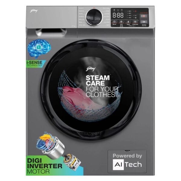 Godrej 10 Kg 5 Star, With AI Tech, Digi Inverter Fully-Automatic Front Load Washing Machine
