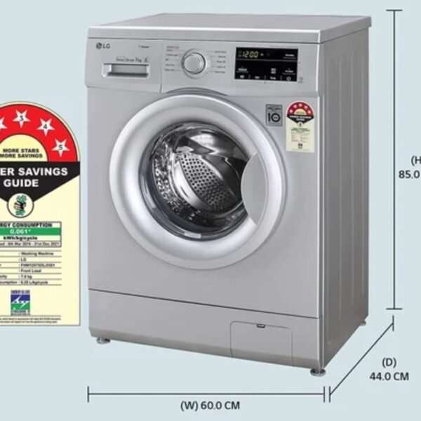 LG 6.5 kg 5 Star with Steam, Inverter Direct Drive, 6 Motion Direct Drive, Touch Panel, 1000 RPM Fully Automatic Front Load Washing Machine - Image 4