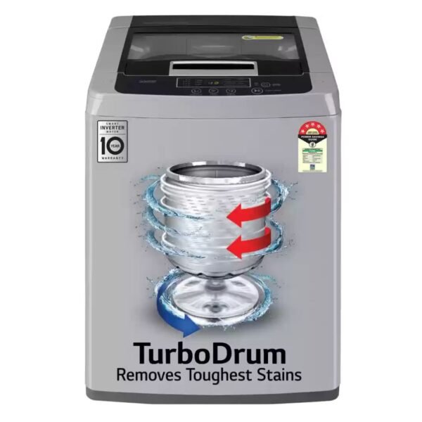 LG 6.5 kg 5 Star with Smart Inverter Technology, TurboDrum and Smart Diagnosis Fully Automatic Top Load Washing Machine