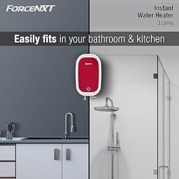 AO Smith 3 L Instant Water Geyser| ForceNXT| Vertical - Image 3