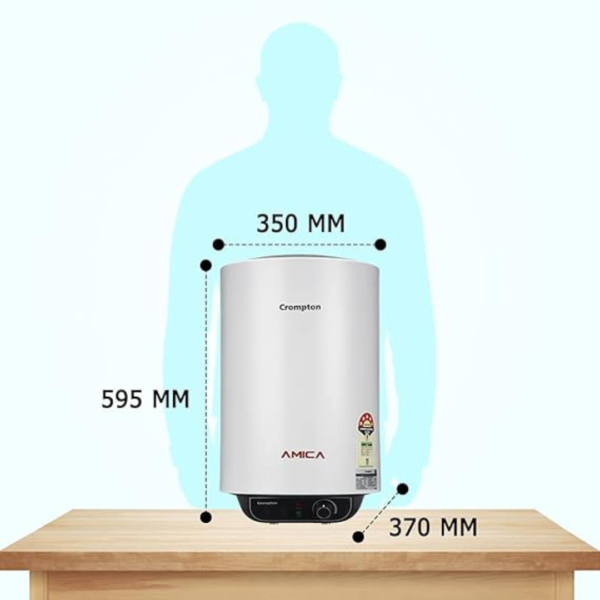 Crompton 25 L Storage Water Geyser, Amica-Vertical - Image 3