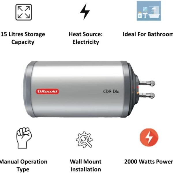 Racold 25 L Storage Water Geyser Horizantal | CDR Dlx - Image 3