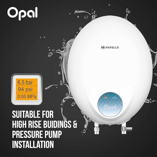 HAVELLS 3 L Instant Water Geyser, OPAL-Vertical - Image 4
