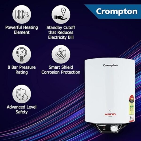 Crompton 15 L Storage Water Geyser, ARNO NEO-Vertical - Image 2