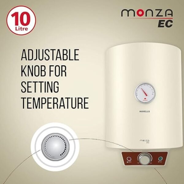 HAVELLS 10 L Storage Water Geyser, Monza EC-Vertical - Image 4