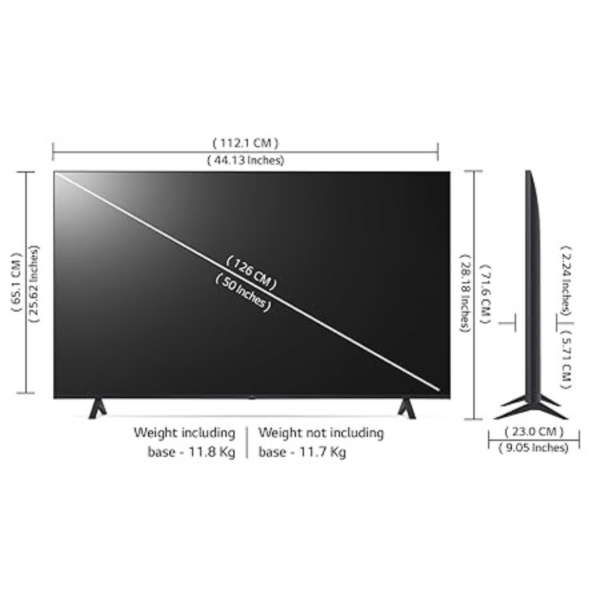 LG 50 inches (126 CM) 4K Ultra HD Smart LED TV 50UR7500PSC - Image 2