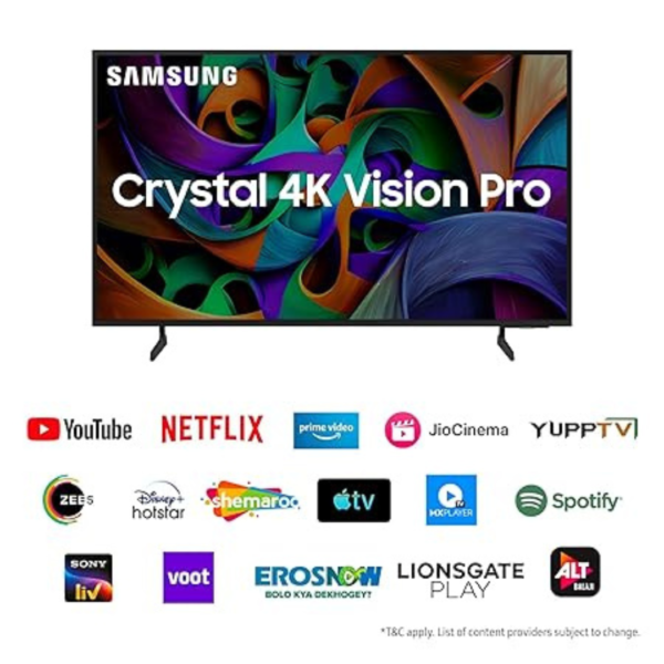 Samsung 108 cm (43 inches) Crystal 4K Vision Pro Ultra HD Smart LED TV UA43DUE76AKLXL - Image 3