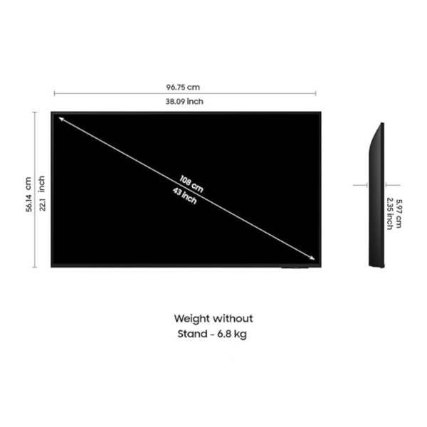 Samsung 108 cm (43 inches) Crystal 4K Vision Pro Ultra HD Smart LED TV UA43DUE76AKLXL - Image 5