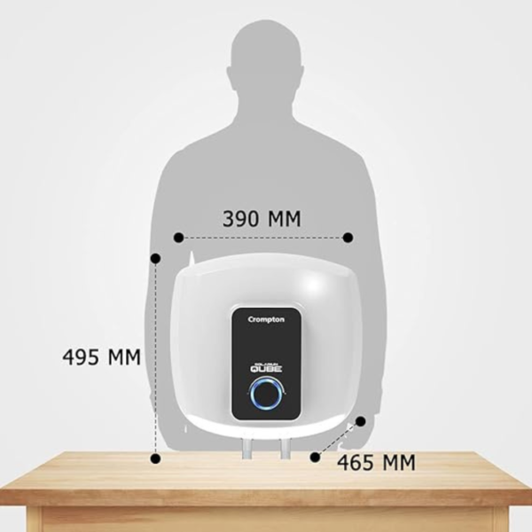 Crompton 15 L Storage Water Geyser, Solarium Qube-Vertical - Image 3