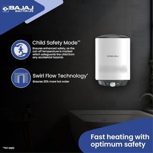 BAJAJ 25 L Storage Water Geyser| Shield Series Popular Plus| Vertical - Image 4
