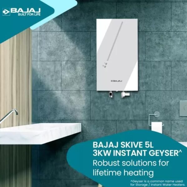BAJAJ 5 L Instant Water Geyser| Bajaj Skive| Vertical - Image 3