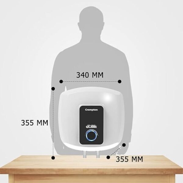 Crompton 10 L Storage Water Geyser, Solarium Qube-Vertical - Image 4