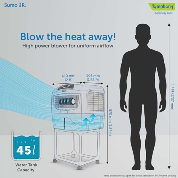 Symphony 45 L Desert Air Cooler (sumo jr- G) - Image 3