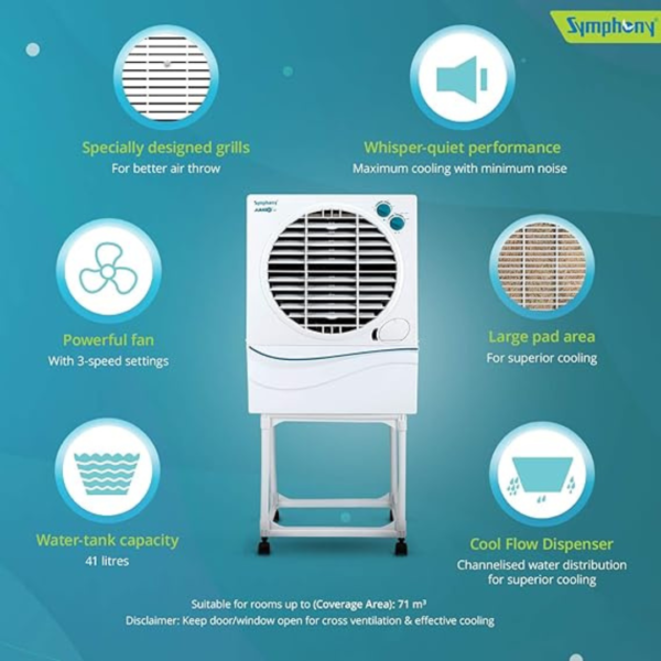 Symphony 41 L Desert Air Cooler  (Jumbo 41) - Image 2
