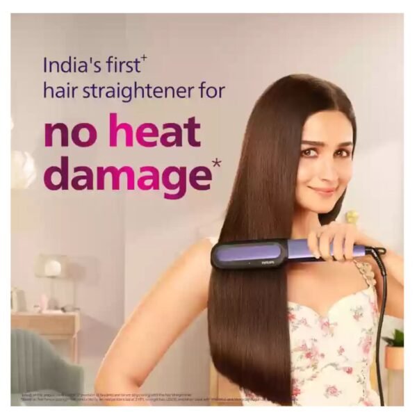 PHILIPS NourishCare No heat damage with Vitamin E & Morrocan Argan Oil Serum Strips BHS503/40 Hair Straightener - Image 2