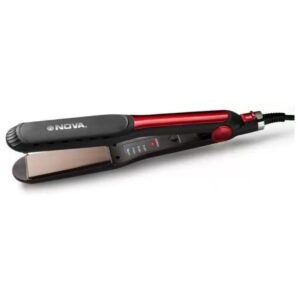 NOVA Temperature Control Professional NHS 870 Hair Straightener (Black/Red)