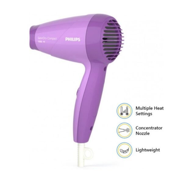 PHILIPS hp8100 Hair Dryer(1000 W, Purple) - Image 2
